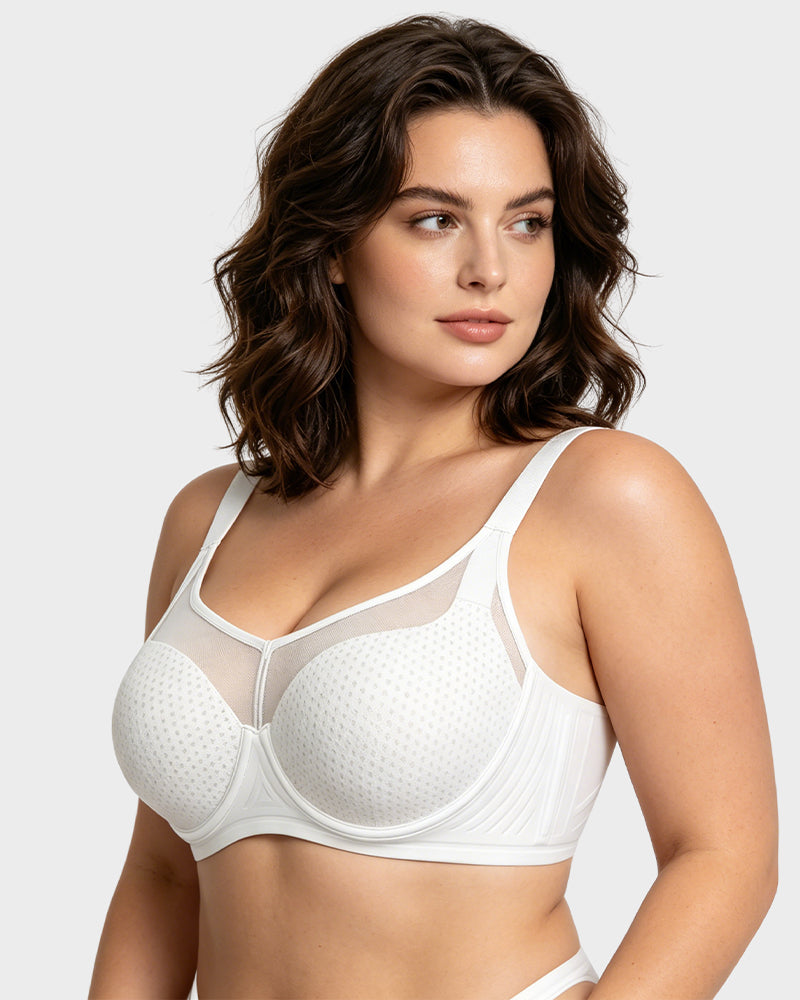 Honeycomb™  Mesh Underwire Minimizing Bra - view 7