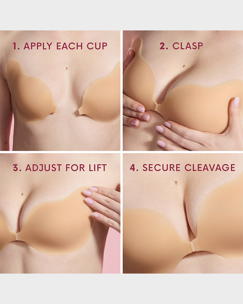 Invisible Lift Sticky Cleavage Bra (2 Pairs) - view 2
