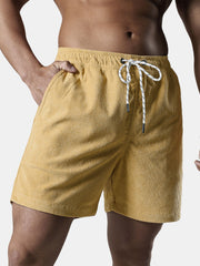Men's Casual Drawstring Corduroy Summer Shorts