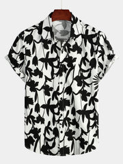 Men's Floral Cotton Tropical Hawaiian Shirt
