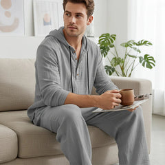 💥Men's Hooded Casual Loose Top & Pants 2-Piece Set