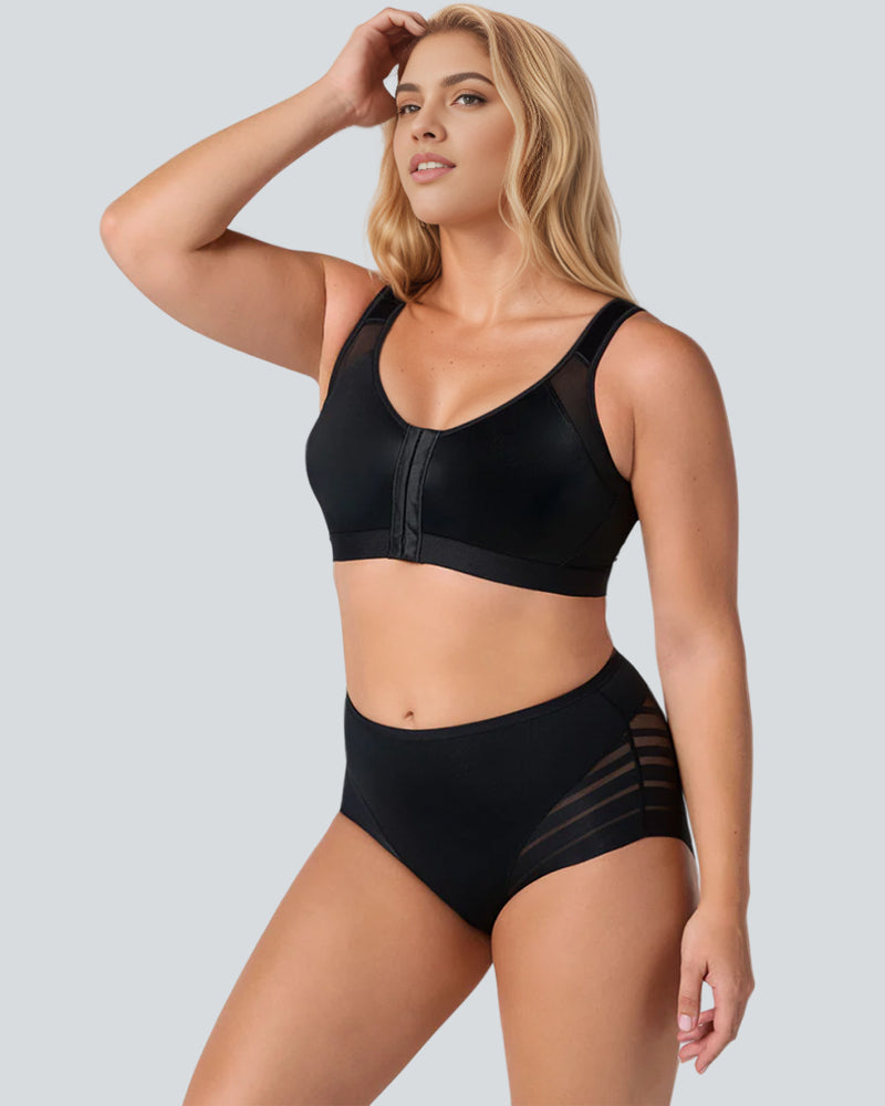 Seamless Breathable Lace Mid-Rise Panties - view 4