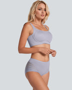 Seamless Breathable Lace Mid-Rise Panties - view 16