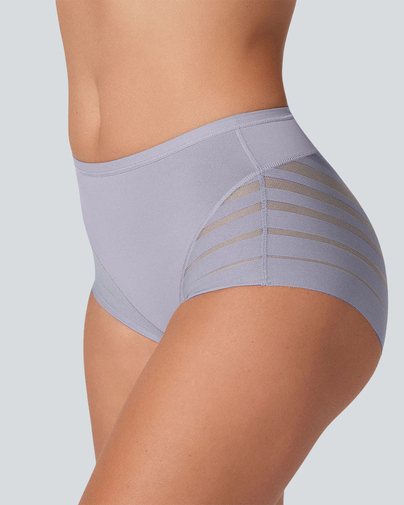 Seamless Breathable Lace Mid-Rise Panties - view 13