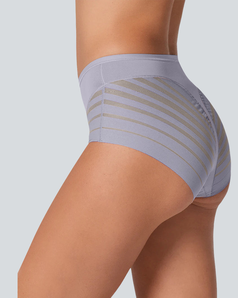 Seamless Breathable Lace Mid-Rise Panties - view 14