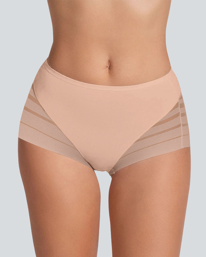 Seamless Breathable Lace Mid-Rise Panties - view 5