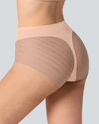 Seamless Breathable Lace Mid-Rise Panties - view 7