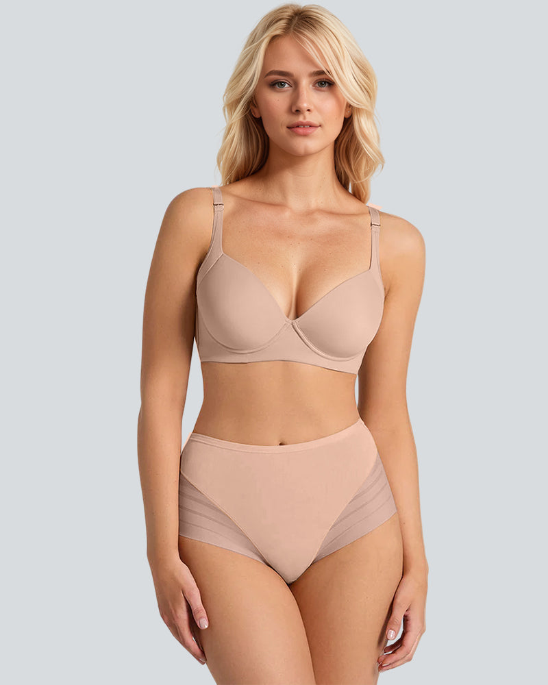 Seamless Breathable Lace Mid-Rise Panties - view 8