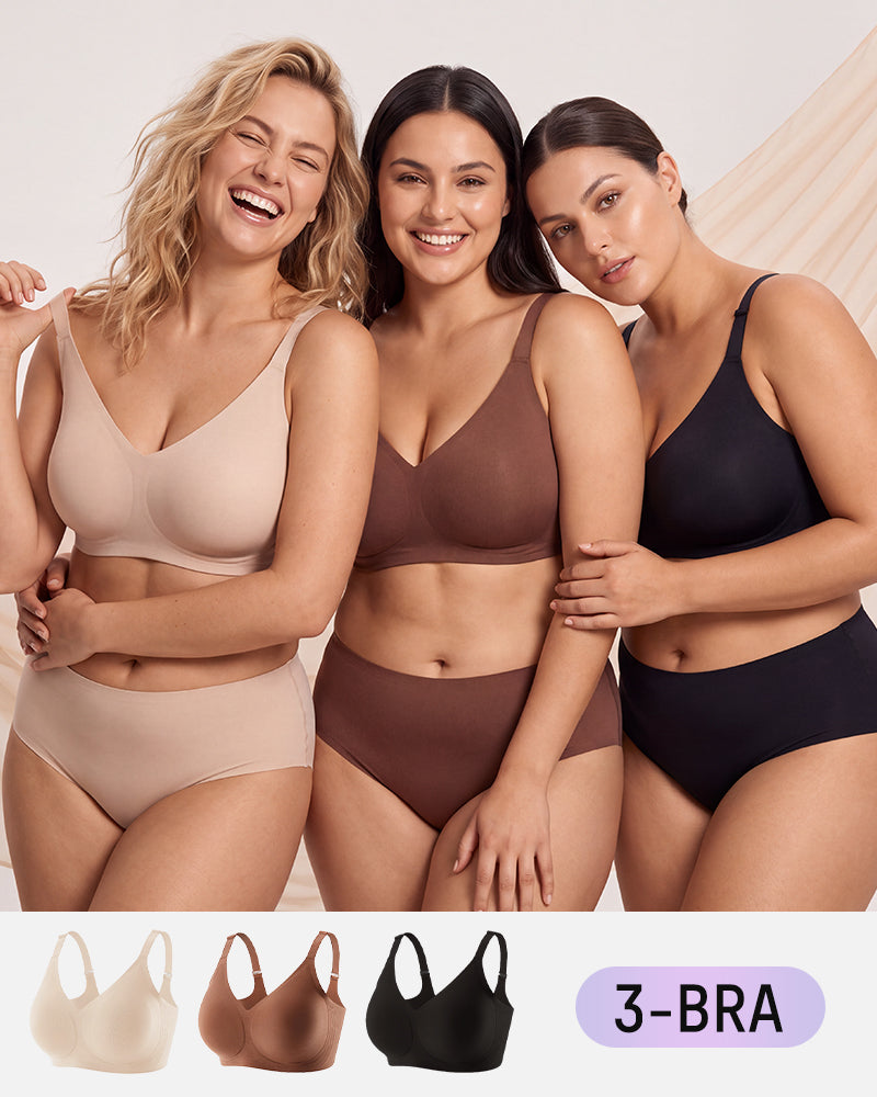 Lifting Wire-Free Antibacterial Jelly Bra Multipack - view 24