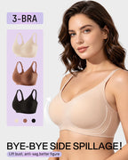 Lifting Wire-Free Antibacterial Jelly Bra Multipack