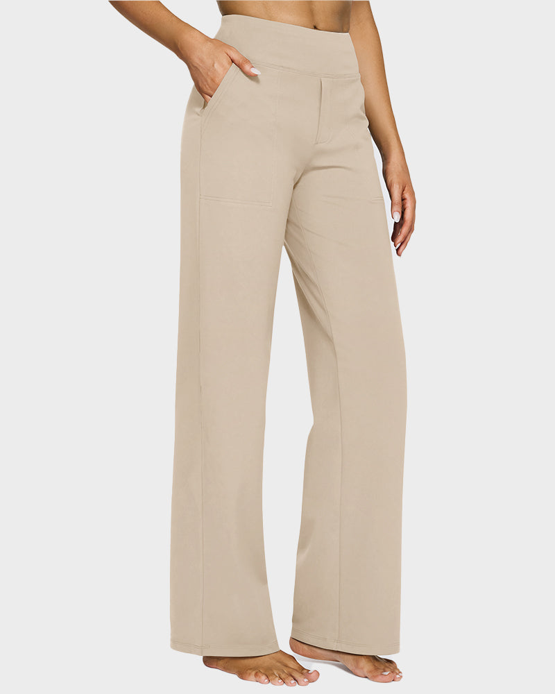 Loose High-Waist Business Wide-Leg Yoga Pants - view 2