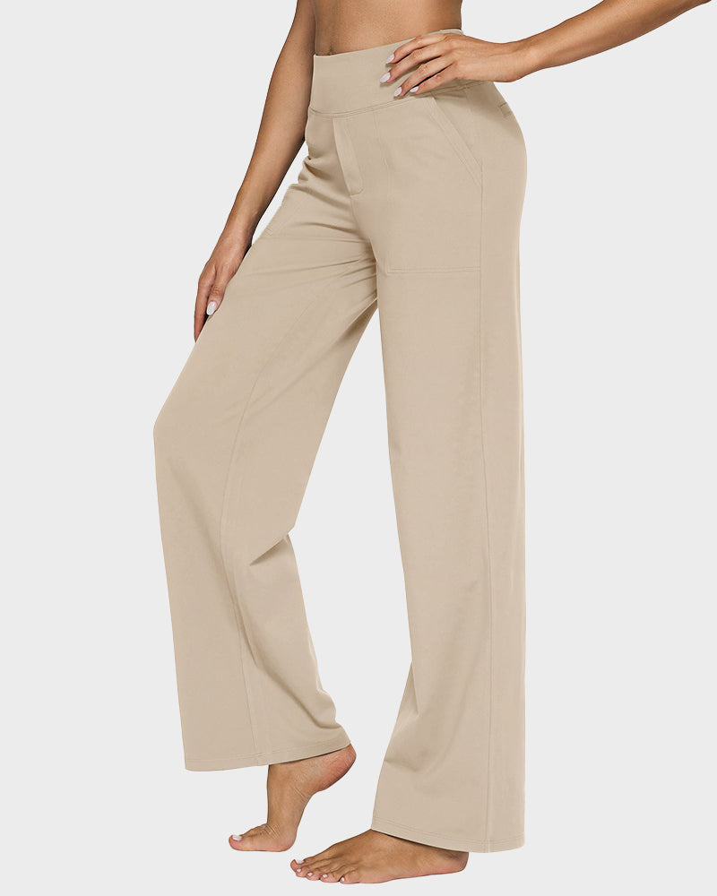Loose High-Waist Business Wide-Leg Yoga Pants - view 3
