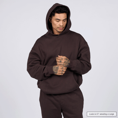 (New) Weighted Hoodie - Coffee