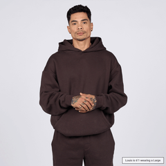 (New) Weighted Hoodie - Coffee