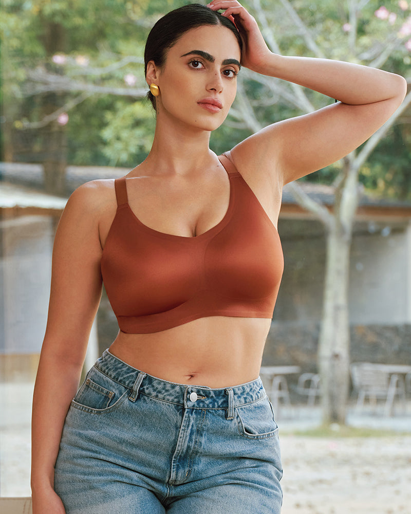 CloudLift™ bra Luxury Satin Seamless Wireless Support Bra - view 10