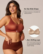 CloudLift™ bra Luxury Satin Seamless Wireless Support Bra - view 3