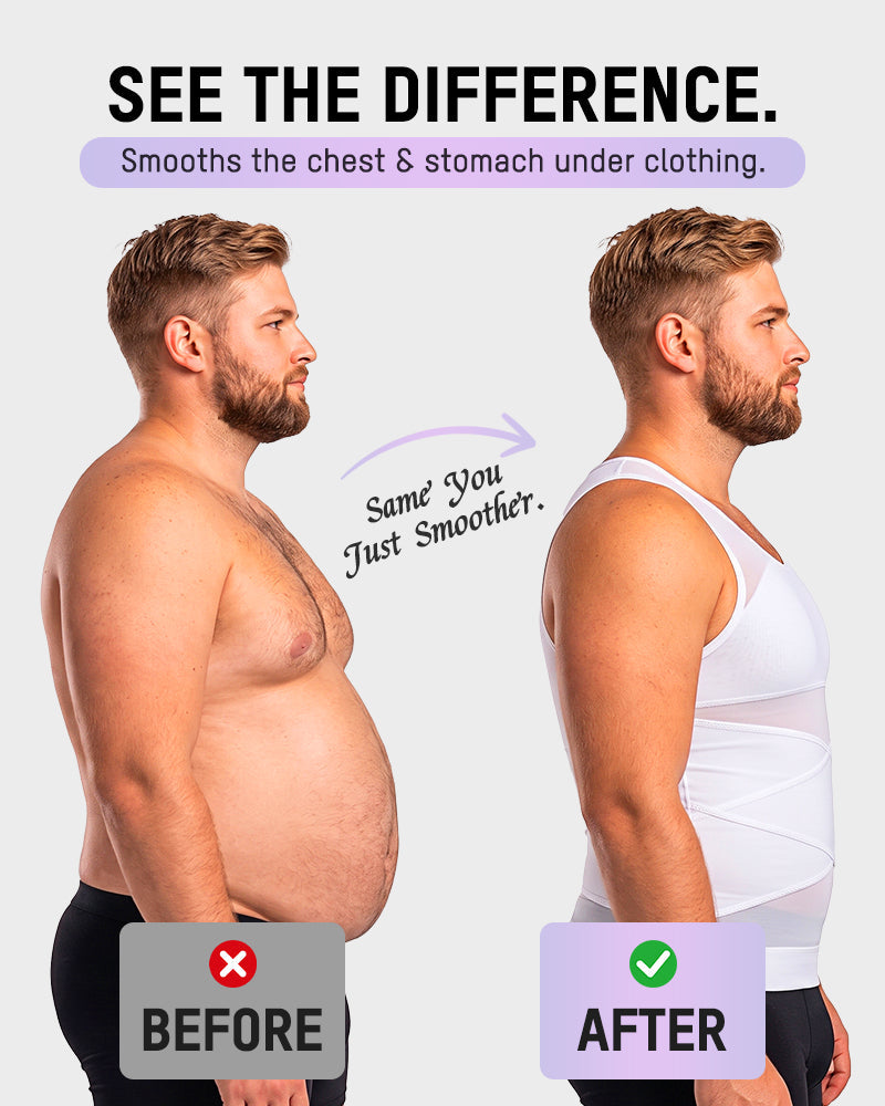Men's Chest-Smoothing Tummy Control Compression Tank - view 5