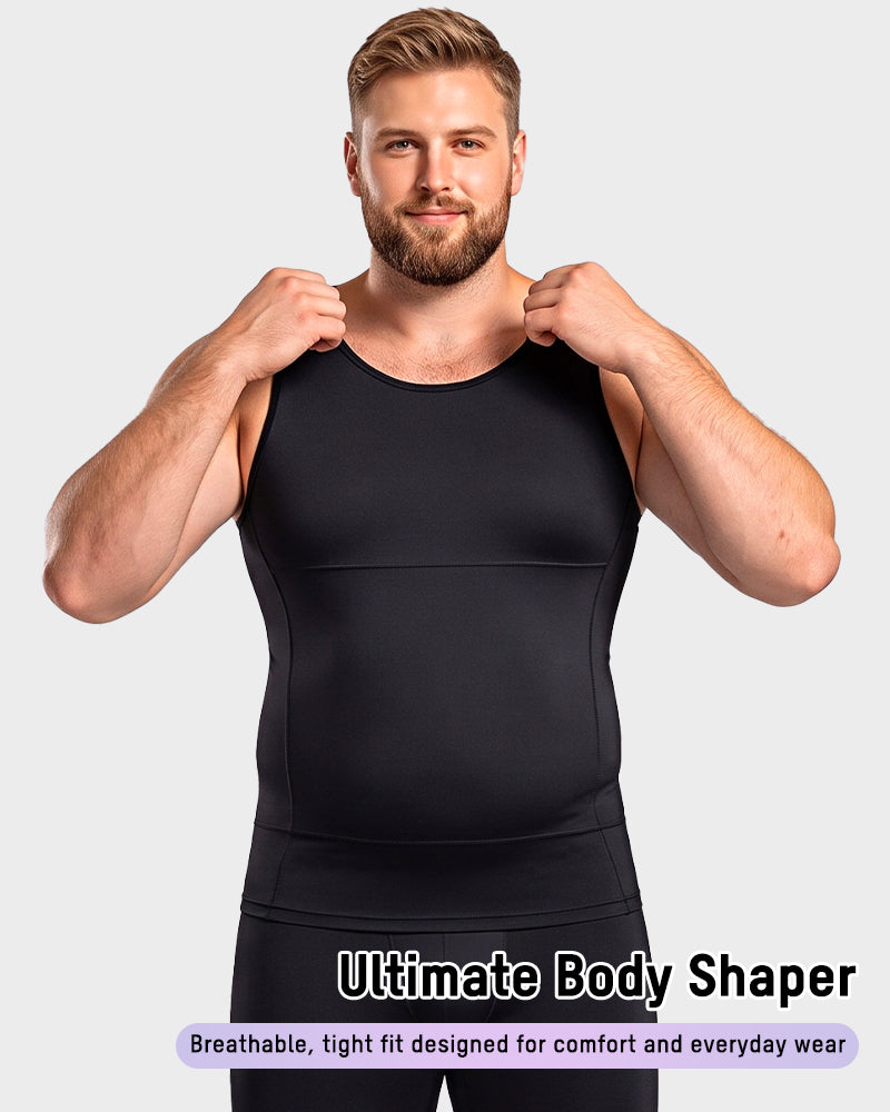 Men's Tummy Control Compression Tank Top - view 3