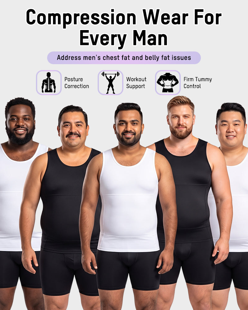 Men's Tummy Control Compression Tank Top