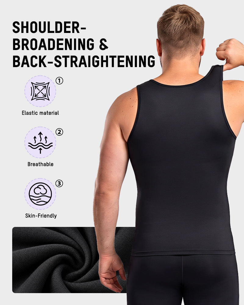 Men's Tummy Control Compression Tank Top - view 4