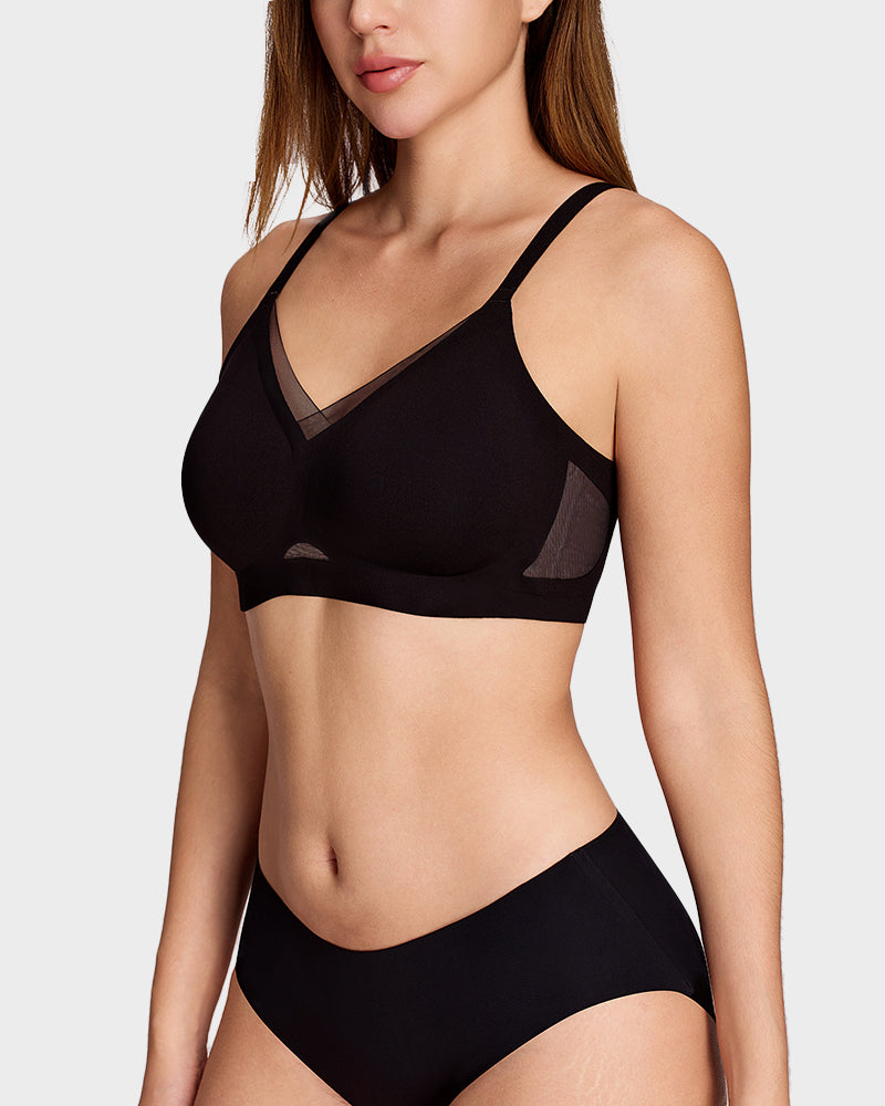 Mesh Crossover Wireless Lift Bra - view 9