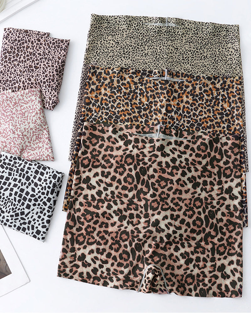 Mid-Rise Ice Silk Leopard Panties (6 Pack) - view 3
