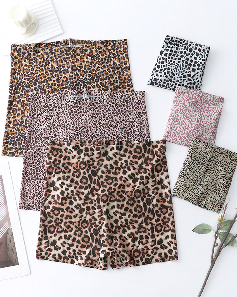 Mid-Rise Ice Silk Leopard Panties (6 Pack) - view 4