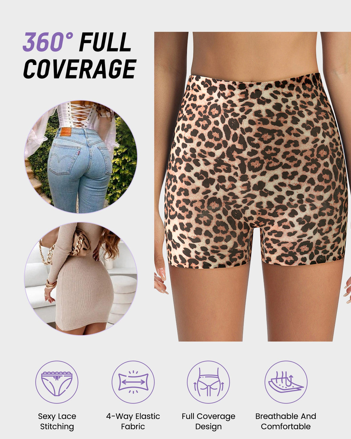 Mid-Rise Ice Silk Leopard Panties (6 Pack) - view 5