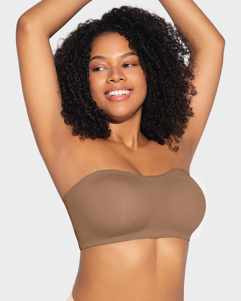Non-Slip Crossover Side Hook Bandeau Bra - view 12