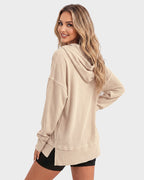Oversized Collared Ribbed Sweatshirt - view 8