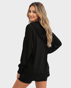 Oversized Collared Ribbed Sweatshirt - view 21