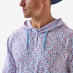 Performance Hoodie - Old Glory - White