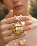 Pearl & Ocean Charm Stackable Necklace - view 6
