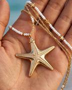Pearl & Ocean Charm Stackable Necklace - view 13