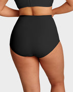 Plus-Size High-Waist Cross Tummy Control Panties (5 Pack) - view 10