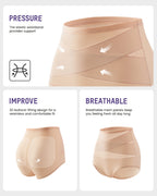 Plus-Size High-Waist Cross Tummy Control Panties (5 Pack) - view 3