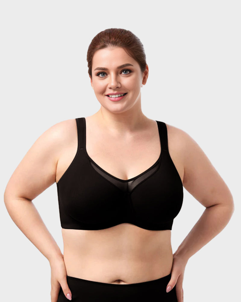 Plus Size Cooling Full Coverage Minimizer Bra - view 9