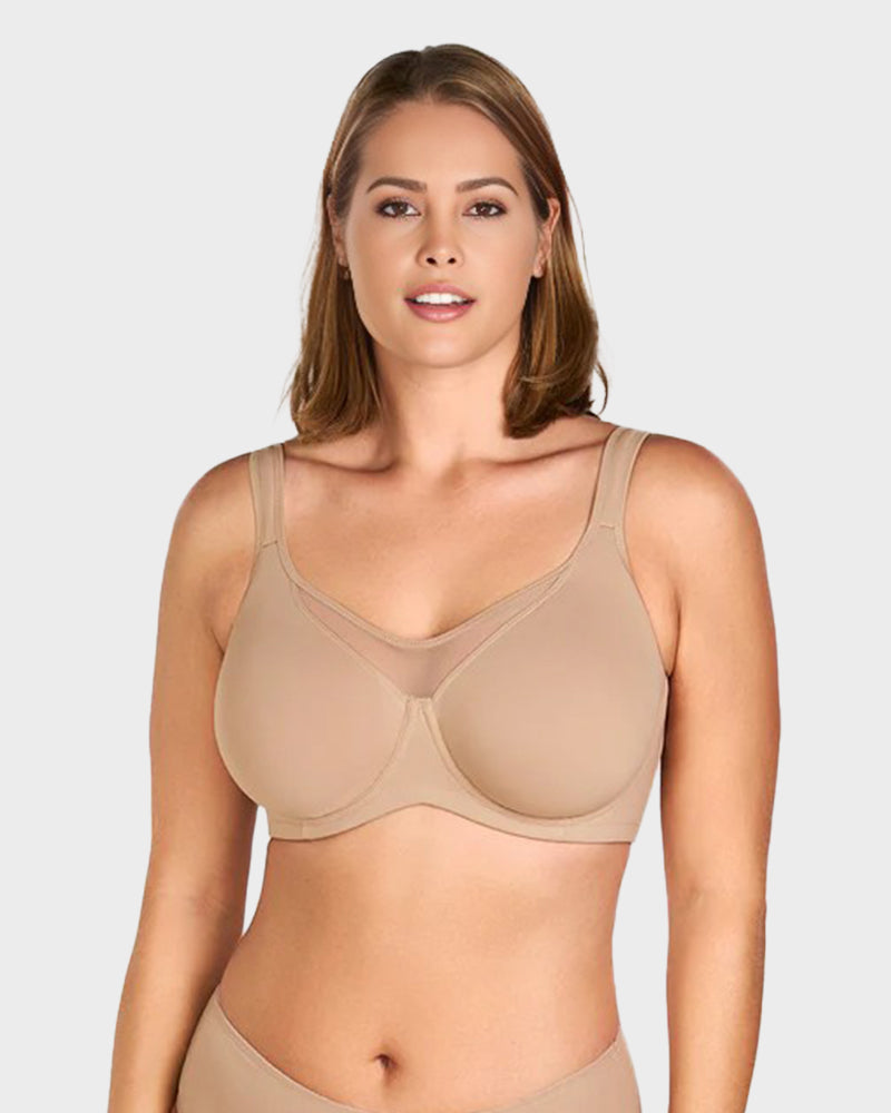 Cooling Full-Coverage Underwire Minimizer Bra