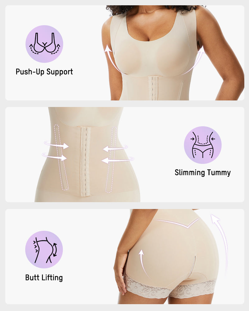 Double-Layer PowerMesh Tummy Sculpt Bodysuit - view 8