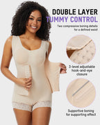 Double-Layer PowerMesh Tummy Sculpt Bodysuit - view 6