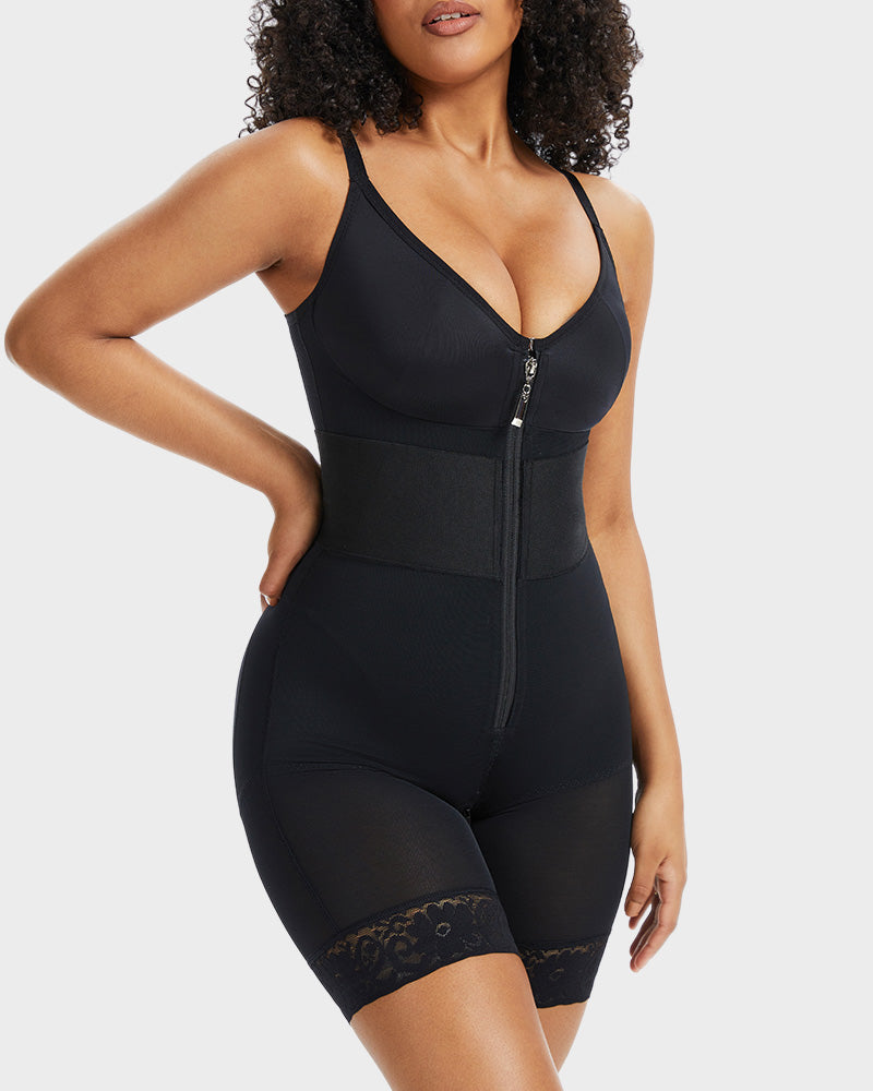 PowerMesh Deep V Bodysuit Shapewear - view 7