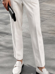 Urban Moto-Style Colorblock Jacket Pants Set