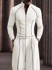 Modern Tailored Waist Jacket Pants Set