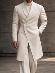 Old Money Long Tailored Coat Suit Set