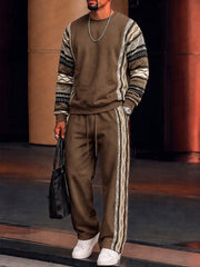 Athleisure Tribal Print Panel Matching Set