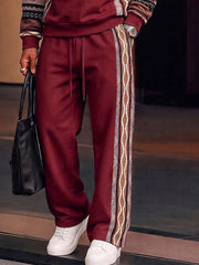 Athleisure Tribal Print Panel Matching Set