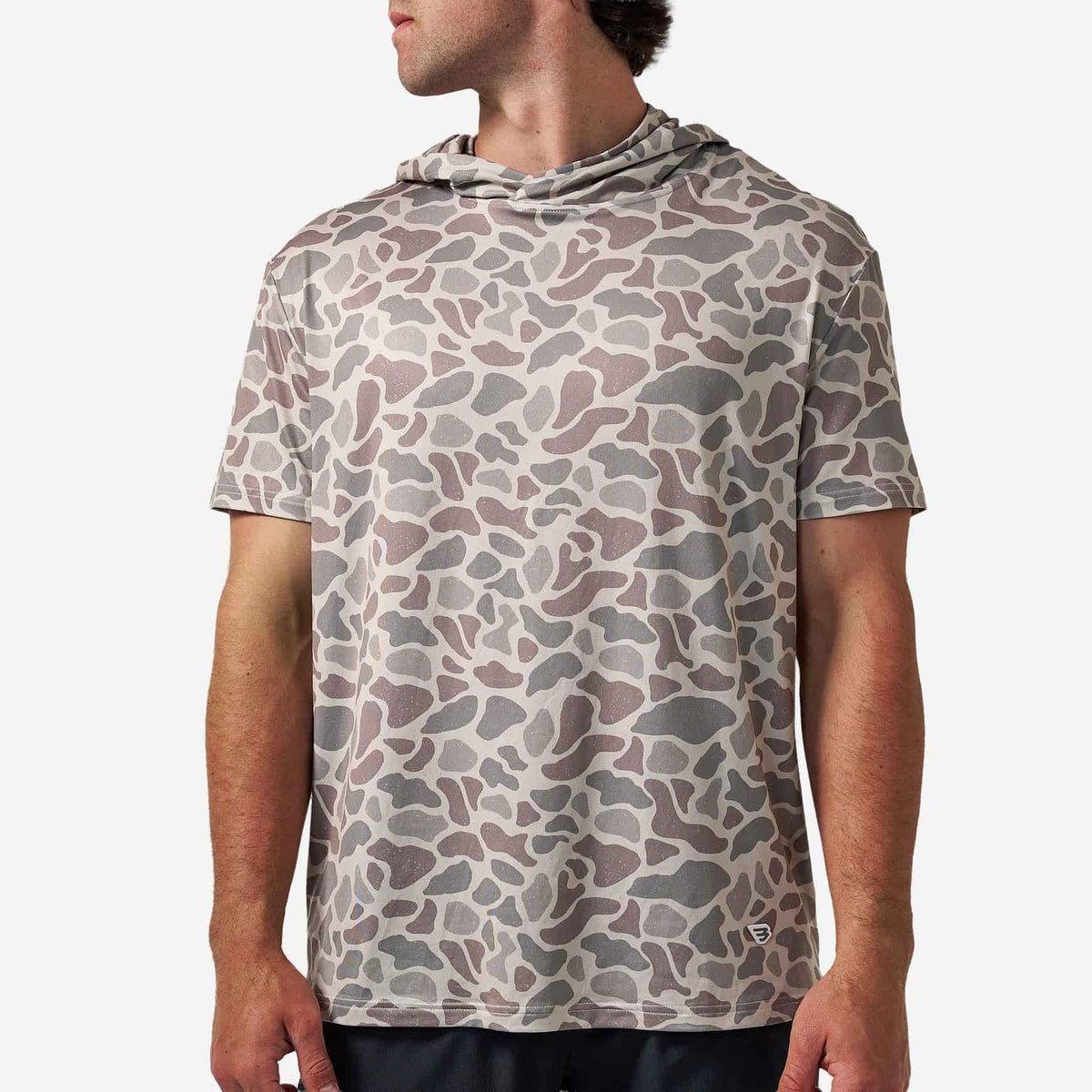 Short Sleeve Performance Hoodie - Classic Deer Camo