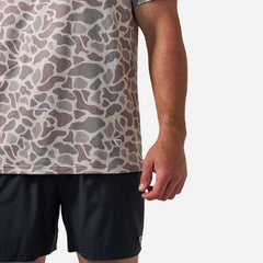 Short Sleeve Performance Hoodie - Classic Deer Camo