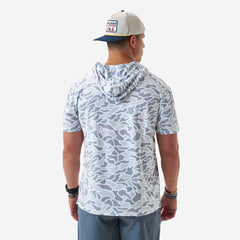 Short Sleeve Performance Hoodie - White Camo