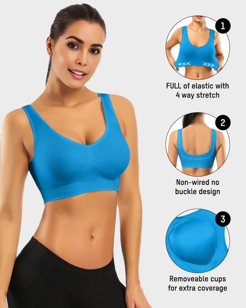 Seamless Comfort Workout Sports Bra - view 4